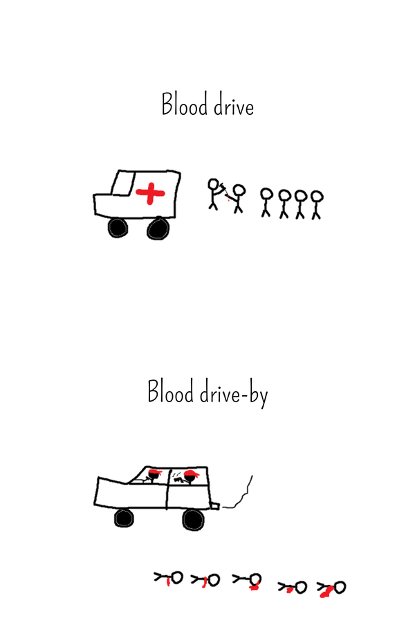 Different kinds of blood driving